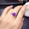 Anéis de casamento Zhouyang Acessórios para anel de namoro para mulheres cor de prata 1 quilat Champagne Zircon Moda Ajustável Jóias Coreanas Presentes