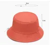 Kapelusz rybaka jednolity kolor dzieci dorosły letni kapelusz przeciwsłoneczny na plażę Unisex pusty zwykły kapelusz typu Bucket df012