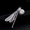 Brooches Arrival High Quality Cubic Zirconia Dragonfly For Women Christmas Gift Box Package