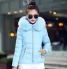 Women's Trench Coats Womens Winter Jackets And 2023 Women's Parkas Thick Warm Faux Fur Collar Hooded Anorak Ladies Jacket Female Manteau