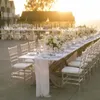 Fashion decoration Banquet Hotel Event Wedding Outdoor Stacking Transparent Dining Chair Tiffany Clear Acrylic Crystal Chiavari Chairs 537