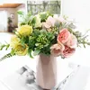 Decoratieve bloemen 1 stelletje 5 vorken kunstmatige roos boeket huizendecoratie accessoires bruiloft indoor meubels diy vazen ​​voor geschenken