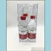 Ice Buckets And Coolers Wine Bag Pvc Transparent Cooler Clear Beer Pouch Bags With Handle For White Champagne Cold Drop Delivery Hom Otkf9