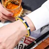 Link bransoletki kreatywne ukraińska bransoletka tkana męska i damska opaska na rękę prosta linowa węzeł dla mężczyzn kobiety
