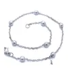 Anklets Fashion Jewelry Ankle Bracelet Smooth Beads Charm Waterproof Stainless Steel 9 10 11 Wholesale Factory Offer 451C3 Drop Deliv Dh10N