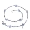 سوار الكاحل من Anklets أزياء الكاحل سحر الخرز سحر الفولاذ المقاوم للماء 9 10 11 عرض جملة عرض 451C3 DROP DELIV DH10N