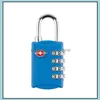 Party Favor Cus Locks 4 Digit Code Combination Lock Resettable Travel Lage Padlock Suitcase High Security Ysy43Q Drop Delivery Home Dhjxr