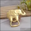 오프너 500pcs/lot lucky lucky leguck golden onephant bottle 오프너 골드 웨딩 호의 파티 선물 게스트 PAA12896 드롭 배달 홈 OT1WG