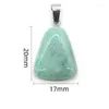 Подвесные ожерелья Reiki Natural Quartz Stone Geometric Hywlite Green Aventurine White Grey Agates Очарование для женских ювелирных украшений