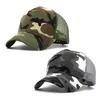 Caps de bola Snow Camo de beisebol Caminho de beisebol Men tático Mesh de verão Branco/ Exército Camuflagem Verde Snapback Hat e Women