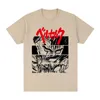 Męskie koszulki Berserk T Shirt Guts Szkrz japońska manga T-shirt Cotton Men T Shirt Tee Tshirt Dams Tops Unisex 230130