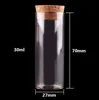 30 ml Rozmiar 27*70 mm Rurka testowa z korkową butelki przyprawowe pojemnik słoiki fiolki DIY Craftgood Qty 24pcs hurt
