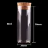 30ml size 27*70mm Test Tube with Cork Stopper Spice Bottles Container Jars Vials DIY Craftgood qty 24pcs Wholesale