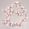 Dekoratif Çiçekler 1 PCS 5.9ft Yapay Kiraz Çiçeği Çelenk Askılar İpek Sakura Sahte Asma Rattan Düğün Partisi Ev Dekor