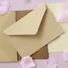 Emballage cadeau 20pcs / lot Vintage Western Enveloppes Portefeuille En Papier Vierge Pour Invitation De Mariage Cartes De Voeux Po Stockage 114mm X162mm