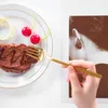 Учетные наборы посуды Luda Matte Cutlery Set Undernable Steel Denware Dhareware Wable News Fork Spoon Party Set (4 ПК)