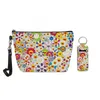 Bolsas de cosméticos Daisy Pattern Chap Stick bolsa de bolsa conjunto de higiene pessoal com zíper viagens pequenas acessórios de maquiagem para mulheres presentes