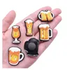 Parti di scarpe Accessori Birra Charms Pvc Gomma morbida Foro Garden Shoecharm Fibbia per Croc Clog Braccialetto Braccialetto Charm Drop Consegna Dh7D3