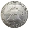 US 1963PD Franklin Half Dollar Craft Silver Plated Copy Coin Brass Ornaments home decoration accessories