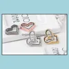 Charms 10st/Lot 4Colors Magnetic Heart Shape Glass Flytande Locket Pendant f￶r halsbandskedja som g￶r 35 E3 Drop Leverans smycken FI DHFYE