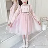 Girl Dresses Girl's Spring And Autumn 2023 For Girls Clothing Korean Style Princess Party Dress Elegant Fashion Costume Children