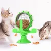 Cat Toys Pet утечка медленная подача, разработанная с ABS и TPR Material Funny Toy Song Suctic Cup