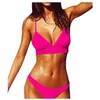 Women's Swimwear Sexy Women Summer Bikini Set Bra Tie Side G-string Thong Beach Suit Swimsuit Bathing Swimming Plus Size