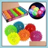 Other Event Party Supplies Soft Rubber Flash Ball Led Flashing Light Jump Boy Gift Bouncy Balls Toy Pet Kids Toys Christmas Festiv Dhcq6