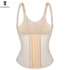 Women's Shapers Latex Body Slimming Shapewear Vest Waist Trainer Sweat Sport Shaper Belly Sheath Modeling Straps Steel Boned Posture Shaper Belt 230131