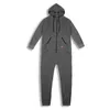 Herrspårsfall Jumpsuit Hooded Plush Home Clothing Camouflage Printing Personlig Leisure Suit 230130