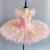 Stage Wear Ballet Skirt Purple Professional Tutu Women Loetard Kids Girls Adults Swan Lake Costumes Ballerina Dress Girl