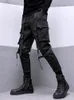Pantaloni da uomo PFNW Darkwear Safari Style Webbing Spliced Cargo Uomo High Street Streetwear Elastico in vita Slim Tactical Techwear 12A1634 230131