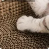 Grattoirs pour meubles de chat, planche à gratter ovale pour chaton, griffes de meulage, meubles pour jouets, grand tampon en papier ondulé, accessoires pour animaux de compagnie 230130