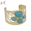Yulaili braccialetto in lega di rame di alta qualità per le donne gioielli di moda per feste con bracciale blu con ciondoli