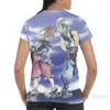 Camisetas para hombres Kingdom Hearts Com - Arte Men Camiseta Mujeres Mujeres en todo el estampado Camiseta Fashion Camiseta Tops Camas de manga corta Camiseta