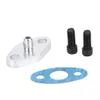 Turbocompressori Turbo Kit adattatore guarnizione flangia ingresso alimentazione olio 4An 4 An Raccordo T3 T3 / T4 T04 Ofg31 Consegna a goccia Cellulari Motociclette P Dhrez