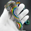 glass spoon pipes color strips spoon glass pipe smoking pipes Hand Spoon Pipes Heady Glass Rainbow Smoking Accessories 10 Colors