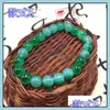 Braccialetti con ciondoli Braccialetto fatto a mano con perline di vetro naturale Gioielli da donna Crystal Bdehome Drop Delivery Dhrnp