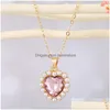 Anhänger Halsketten Modeschmuck Faux Perle Herz Halskette Choker Drop Lieferung Anhänger Dhazs