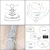 Charm Armband Bohemian Beads Set Female Party Jewel Fashion Shell Map Stone Mtilayer Armband Drop Delivery DH3PU