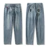 Männer Jeans Vintage Hund Y2K Baggy Männer Stickerei Gerade Gewaschen Denim Cargo Hosen Streetwear Neutral Harajuku Ropa Hombre Hosen 230131