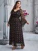 Taglie forti Abiti TOLEEN Donne eleganti Taglia grande Maxi Primavera Boho Pizzo Oversize Lungo Festa da sera Festival Turchia Abbigliamento 230130