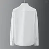 Camicie da uomo grande v strass di strass maglietta maglietta a maniche lunghe tendenza bavaglio s casual social club outfits nere uomini bianchi