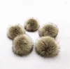 Boinas de 12 cm de pomps de peles artificiais destacáveis ​​para gorros de malha bonés chapéus para roupas de esfera para roupas de vestuário Sapatos acessórios