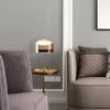 Lámparas de mesa Hierro Luminaria Nuvem Flor Lámpara Iluminación Púrpura Dormitorio Diy Oro Uva