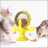 Jouets pour chiens à mâcher moulins à vent fuite chat nourriture balle jouet chats plateau tournant seau mettre en œuvre moulin à vent produits pour animaux de compagnie Wy1319 livraison directe maison G Dhpi8