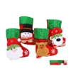 Decorações de Natal penduradas meias infantis ornamentos de árvore de natal, homem de neve veado urso de natal wq25wll gota deliv dhkwh