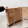Łańcuch torebki torebki lola torby na zakupy oryginalne skórzane złoto sprzętowe wnętrze kieszanki kieszanki zwykłe pikowane torba na ramię 34c198n