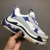 2023 new fashion Paris 17FW Moda scarpa Triple S sneaker Donna Scarpe grigio bianco nero Sneakers per uomo Primavera chaussures Navy Blue Casual Daddy Shoes