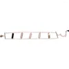 Bracelets de charme Chegou Moda Hollow Bracelet Micro Pave Clear Chain Hand Chain Simples Geometria Rectangel Brince Jewelry